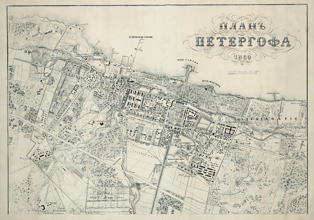 Петергоф план местности