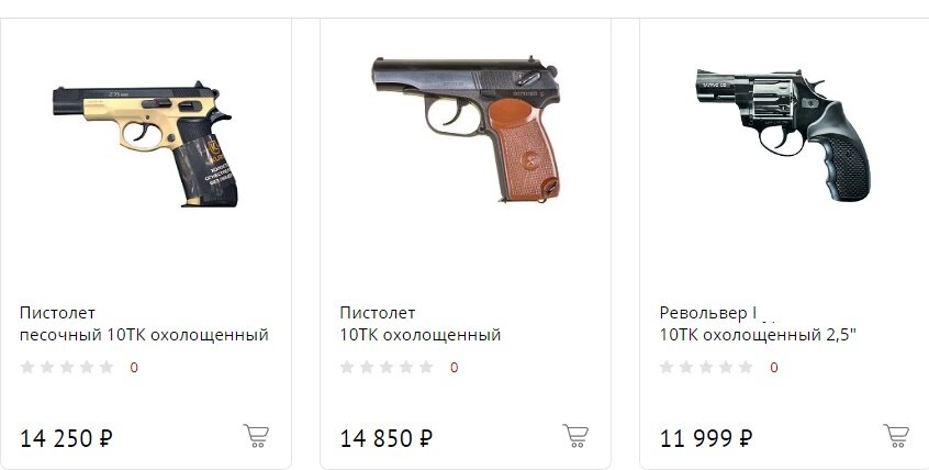 Охолощённые пистолеты в свободной продаже