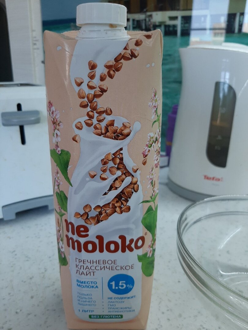 Вот такое гречневое молоко я использовала в рецепте