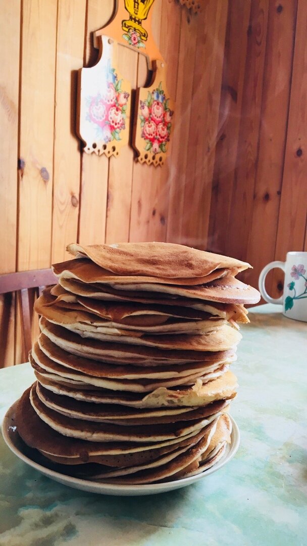 Блины на кефире. Фото автора