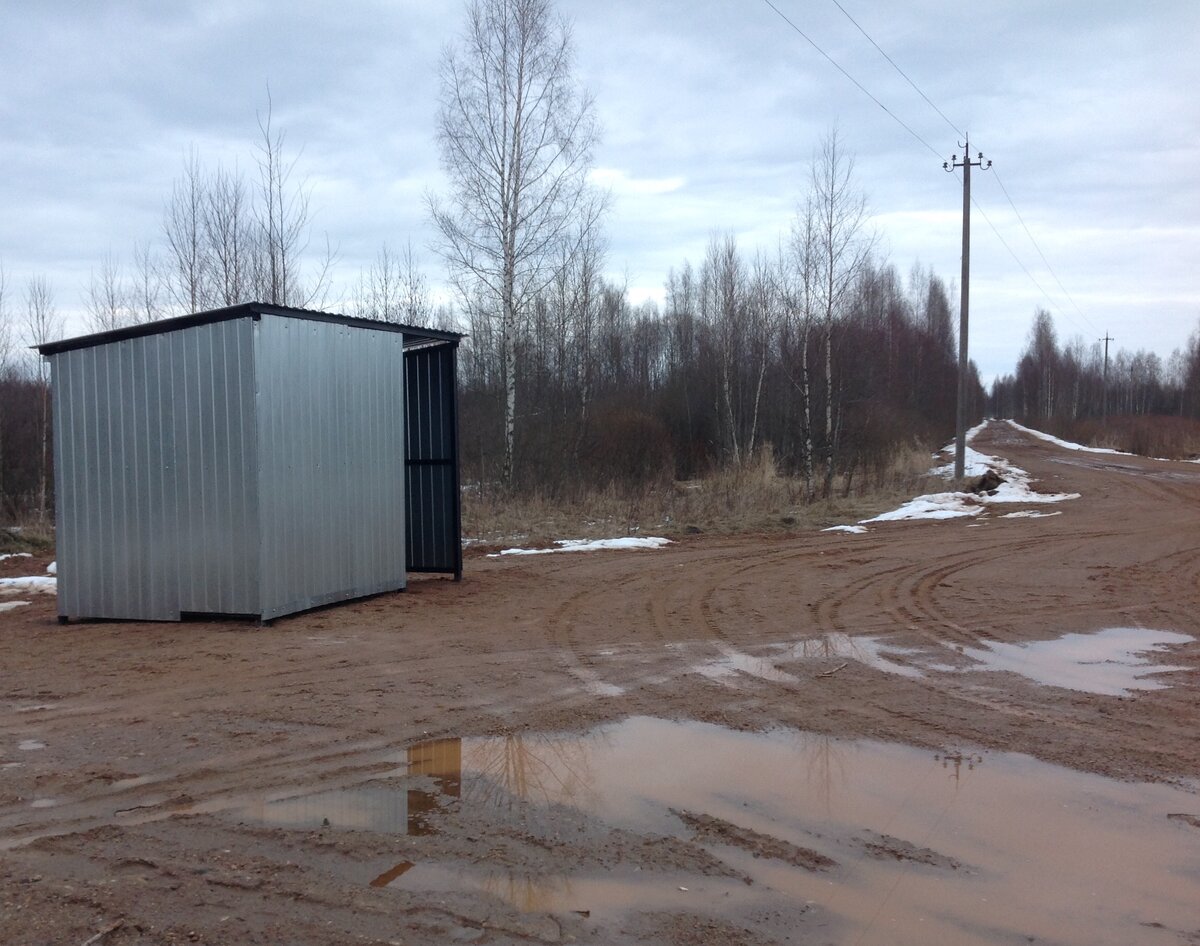 Новая автобусная остановка