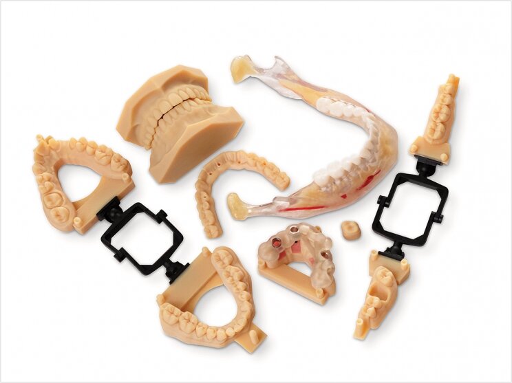 Одни из немногих вариантов одновременной печати на принтере J5DentaJet от Stratasys