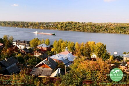 Вид на Волгу с горы Левитана