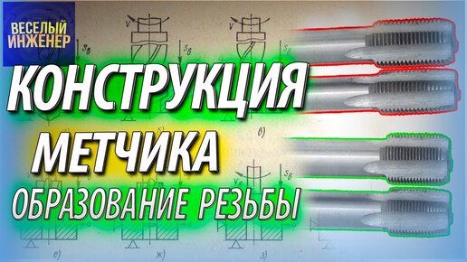 Метчик для резьбы. Конструкция метчика. Резьбонарезание