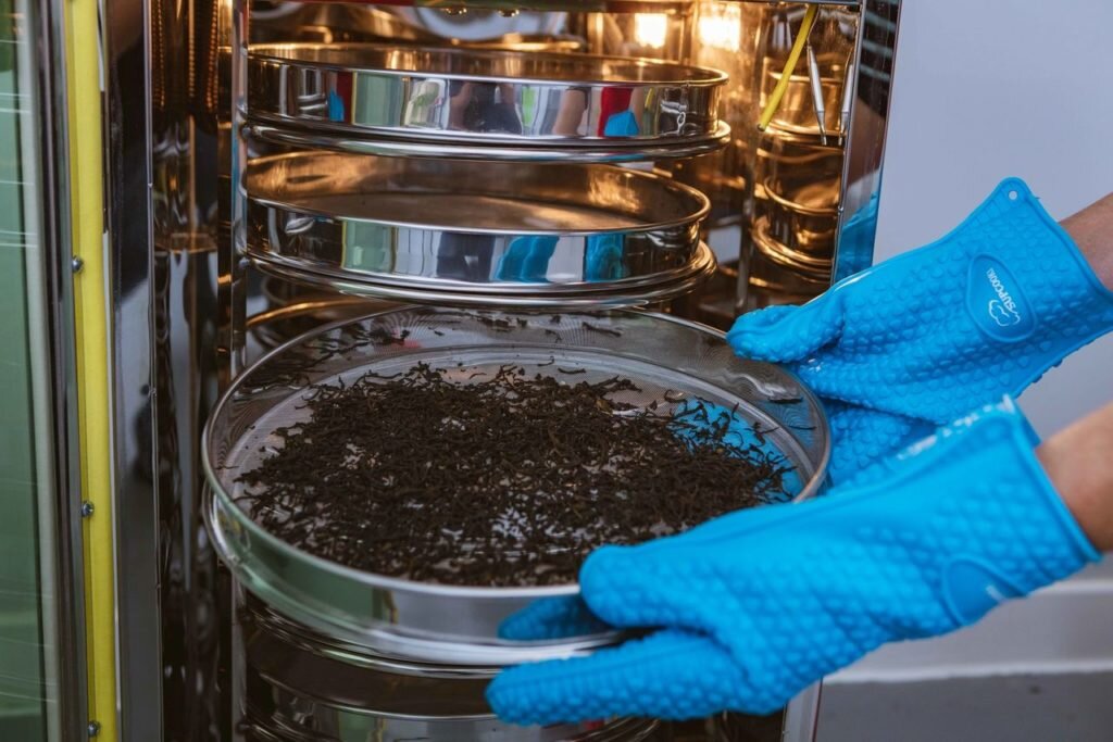 Работа с чаем на The Scottish Tea Factory