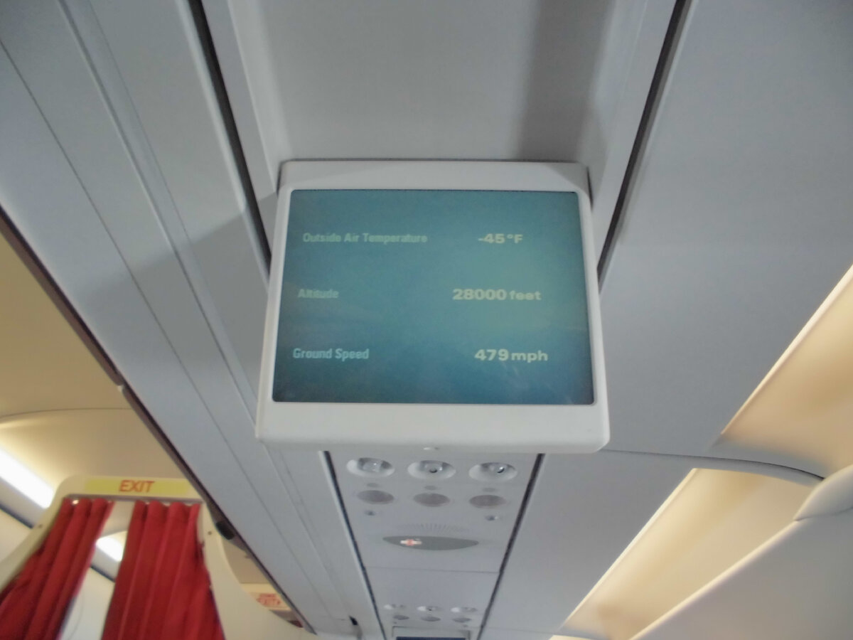 На мониторе температура за бортом, высота и скорость