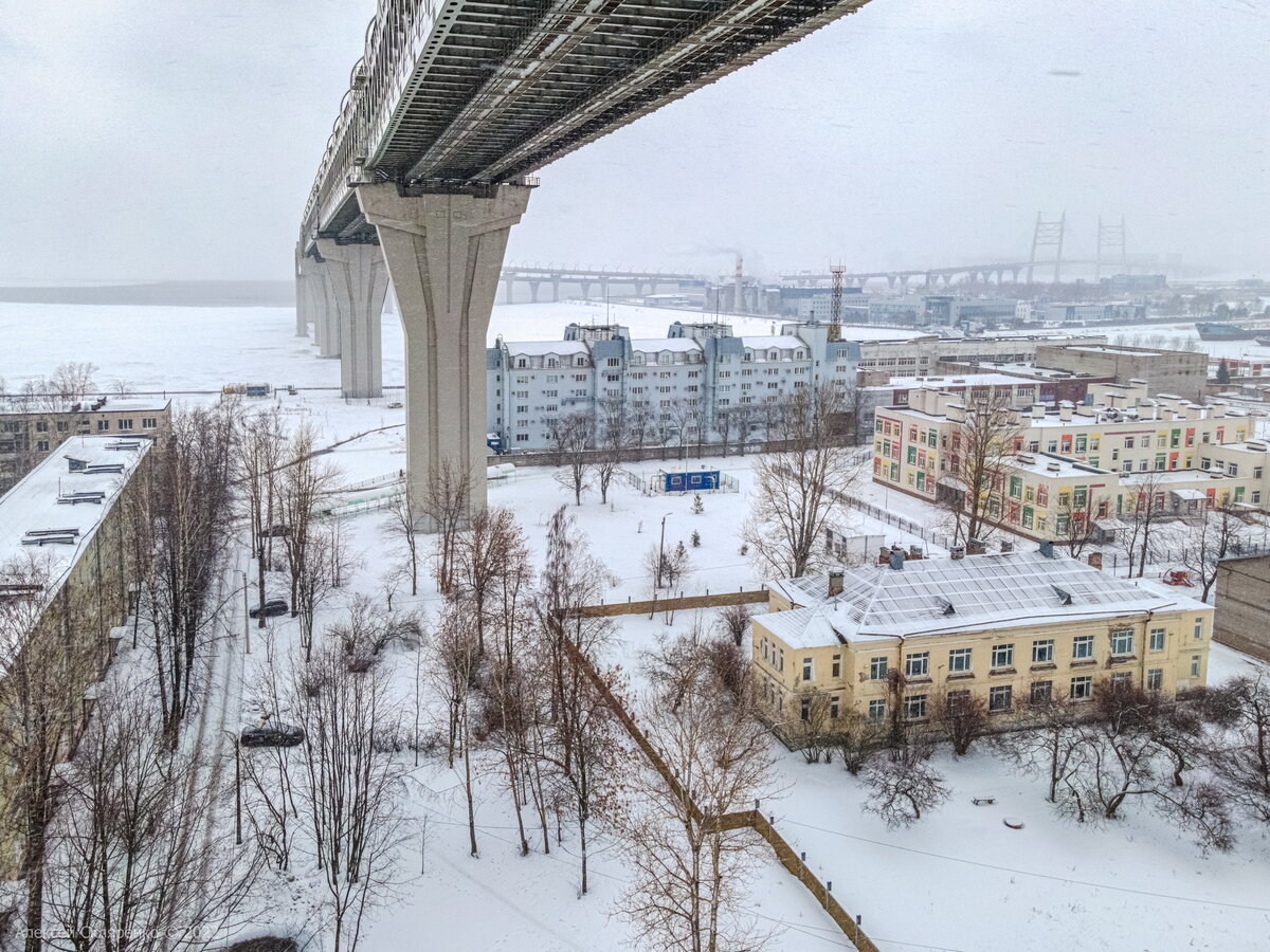 Питерский киберпанк. Как живёт Канонерский остров под эстакадой Западного  Скоростного Диаметра? | НЕ ФОТОГРАФ | Дзен