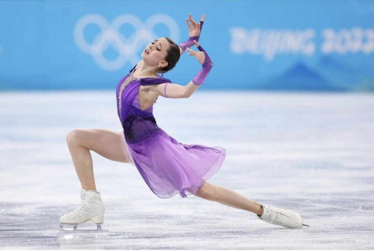Камила Валиева в короткой программе 