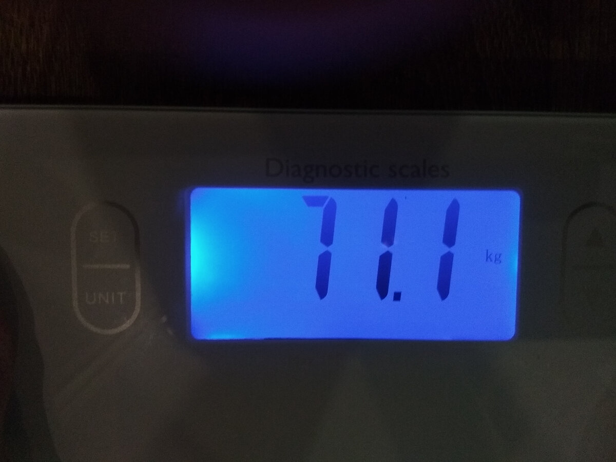 Промежуточный результат на моих весах...