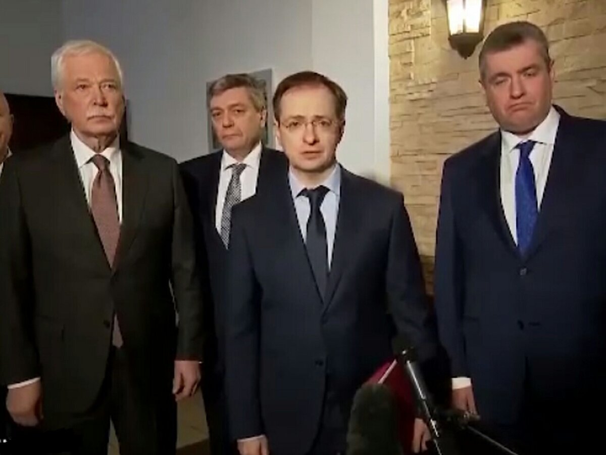 Российские переговорщики.