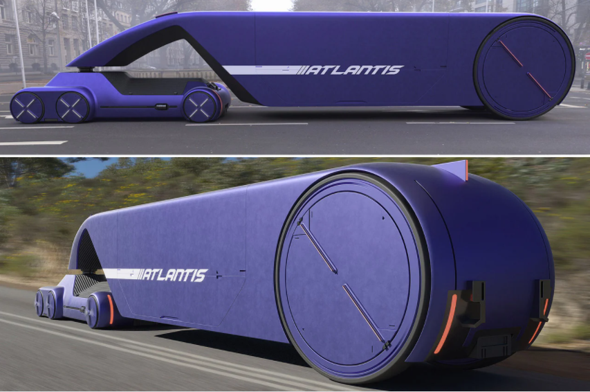 «Атлантис» — грузовик с полуприцепом пятого уровня автоматизации. Фото: Роман Долженко и Дмитрий Воронежцев