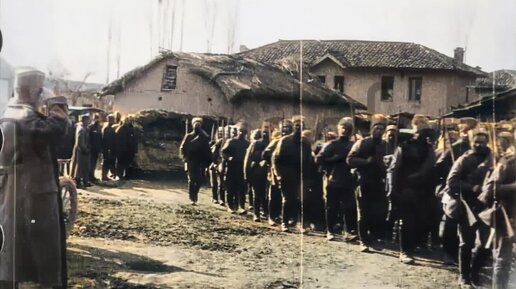 Русские солдаты в Сербии. 1916-1917 годы. Воевода Мишич. Вблизи н.п. Монастырь, Скочивир