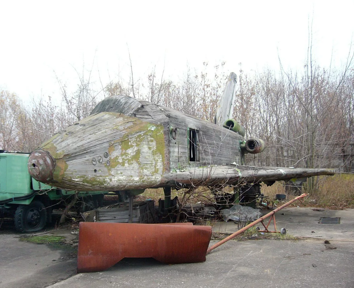 Деревянный "Буран" в ЛИИ им. Громова. Фото из открытых источников.