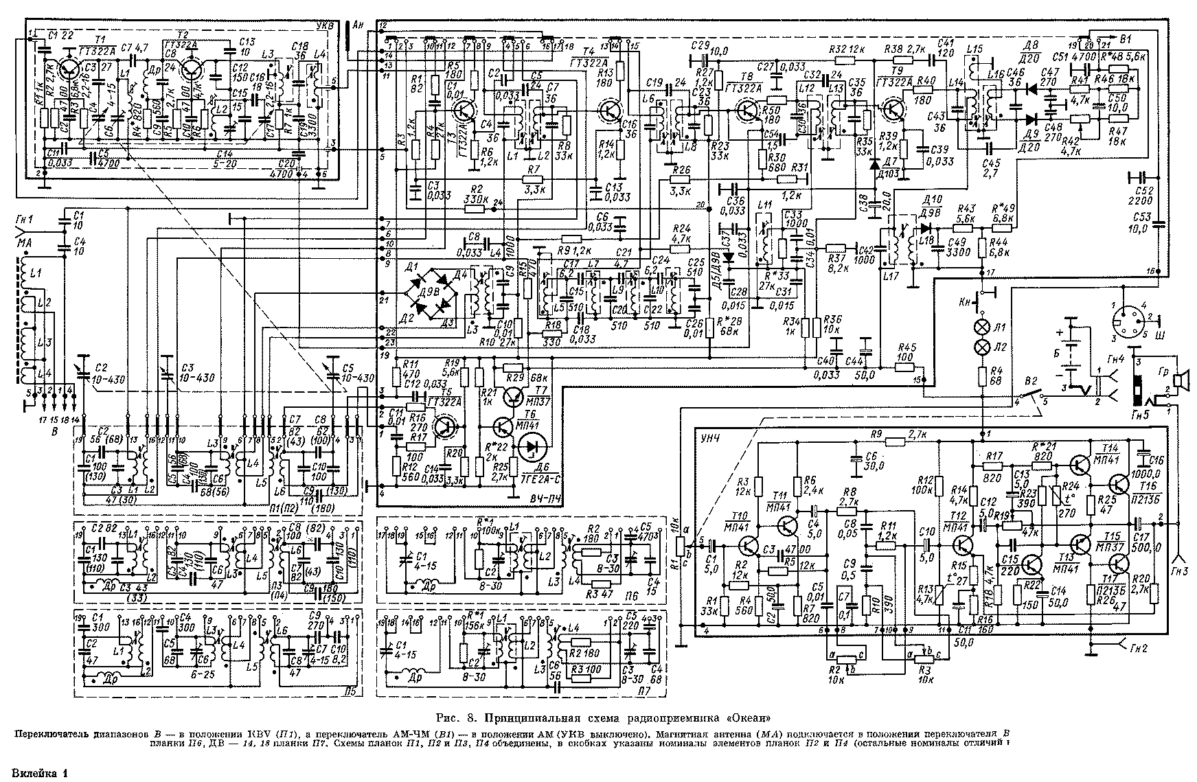 Океан 209 схема и описание. Блок УКВ океан 205. Схема УНЧ радиоприемника океан 205. Блок УКВ океан 222. РП 225 схема электрическая радиоприемника Верас.