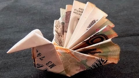 Оригами из денежных купюр: схемы и пошаговые мастер классы