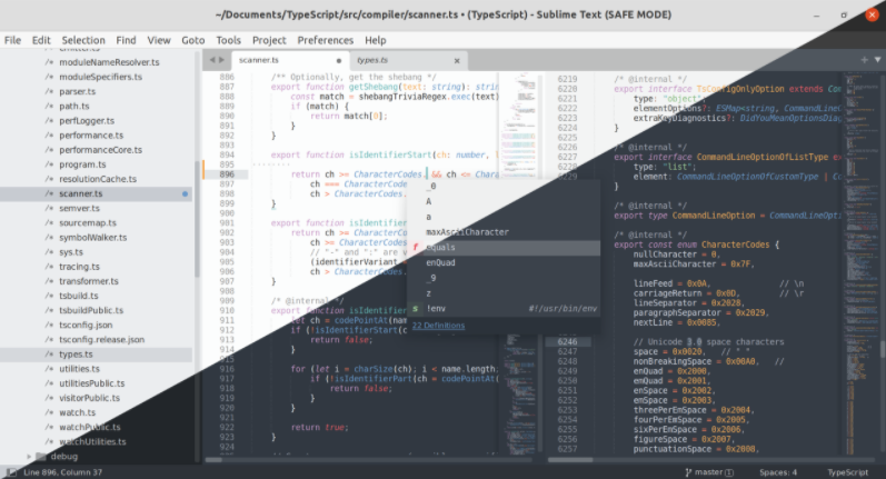 Sublime Text 4 / Изображение с официального сайта