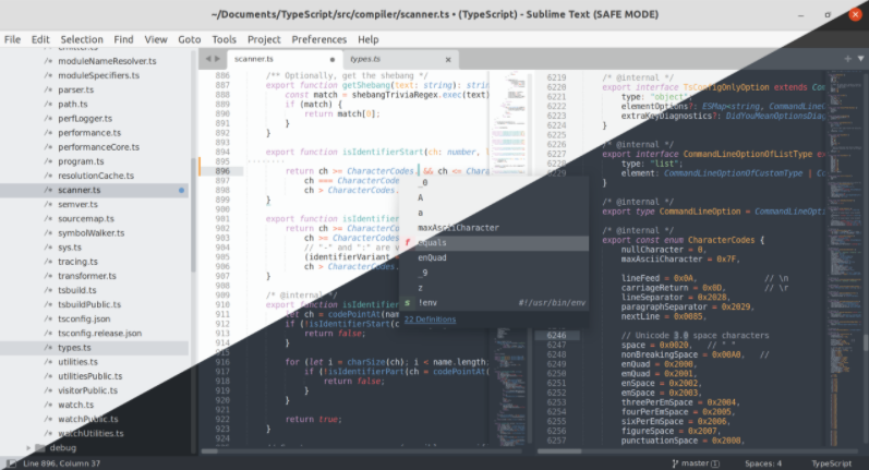 Как в sublime text 3 сделать два окна