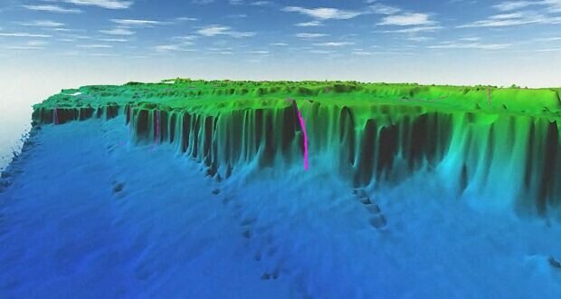 3D модель клифа. Фото: Н. Луговой.