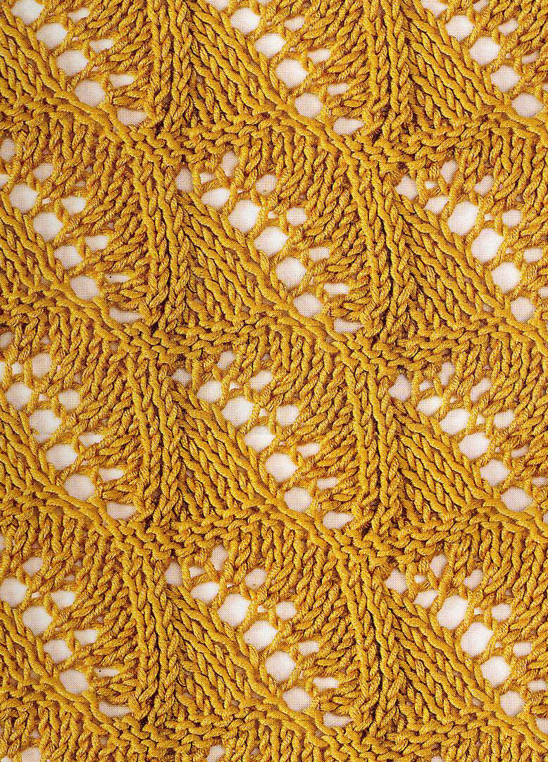 Ажурный узор спицами