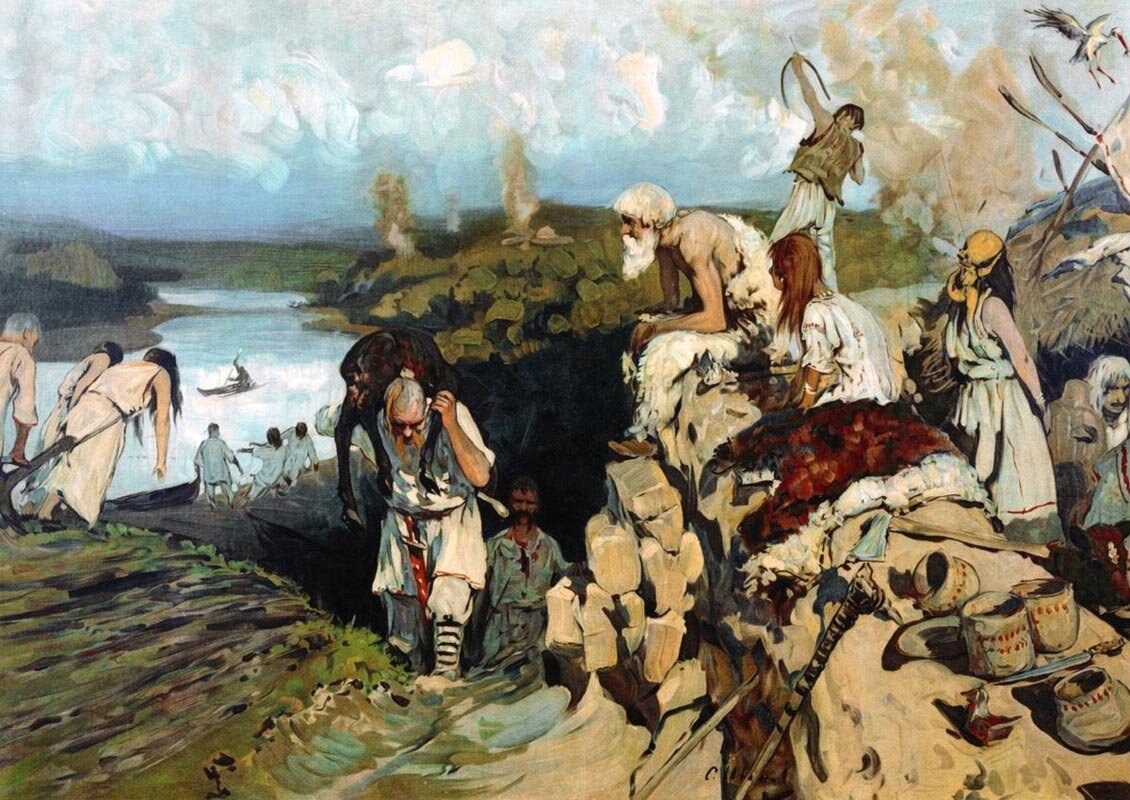 Древние славяне. Худ. Иванов Сергей Васильевич. фото из яндекс.картинки