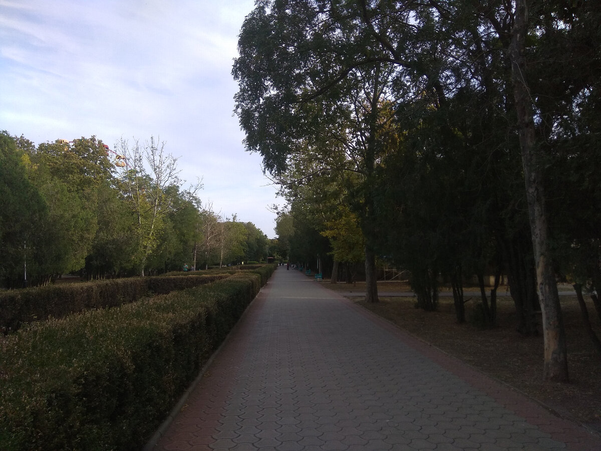 Желание гулять по красивому парку на юге России