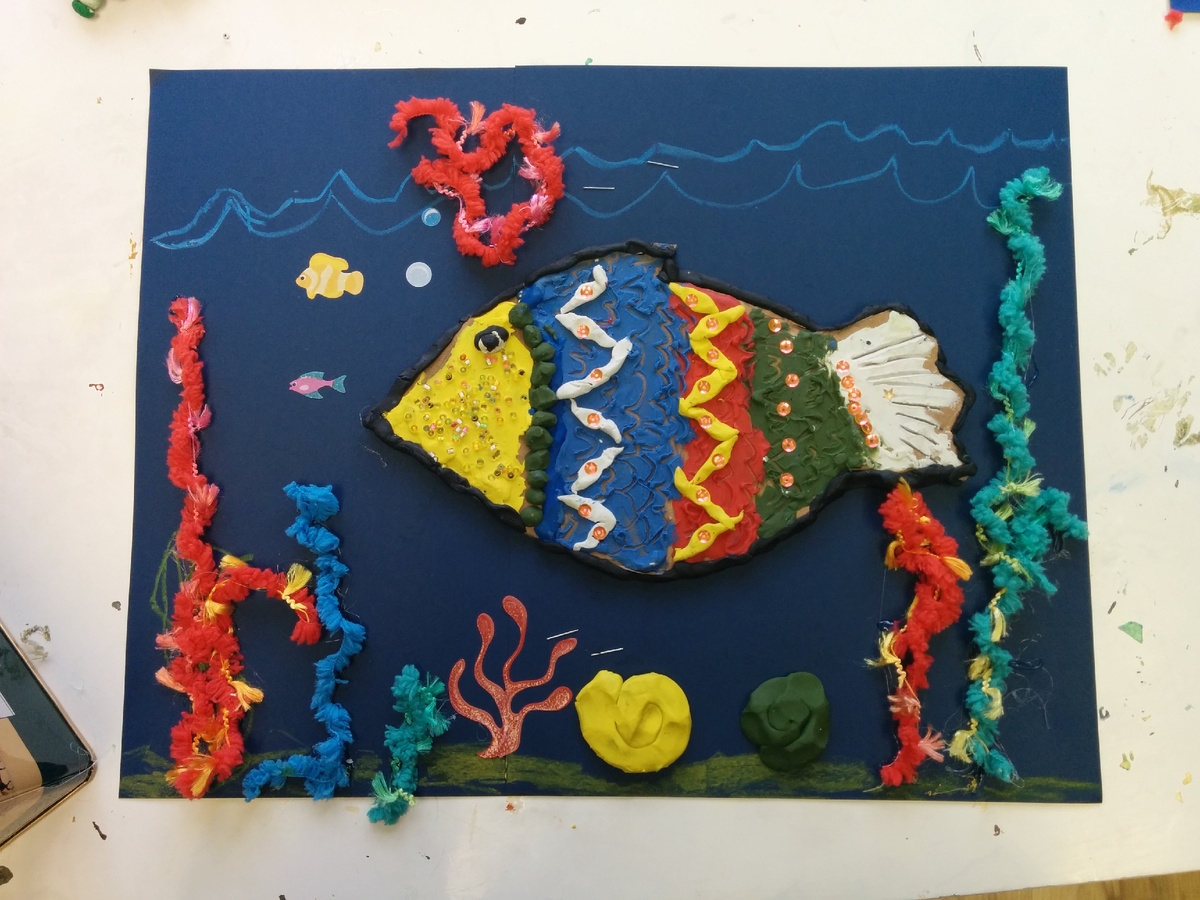 Картины из пластелина