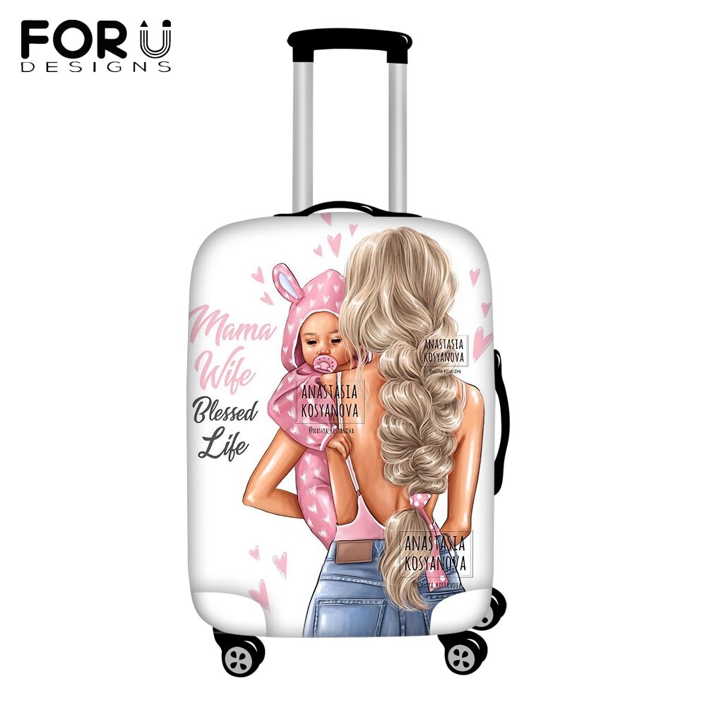 Детские чемоданы с фламинго