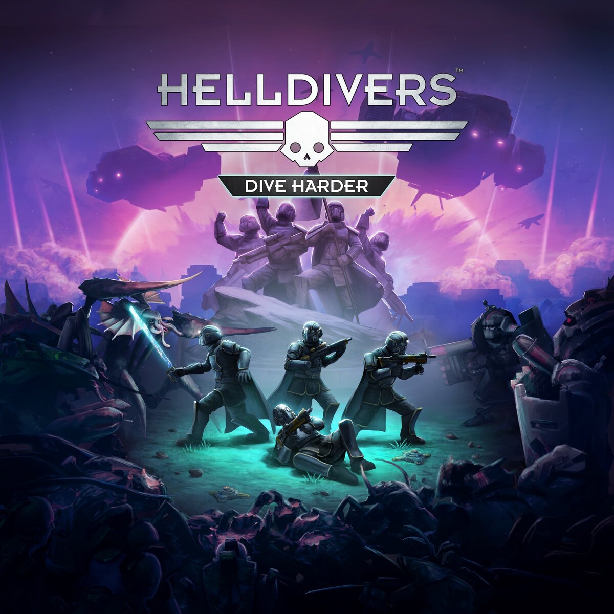 HELLDIVERS™ — это хардкорный, использующий оба мини-джойстика шутер для совместной игры. Игроки управляют Адскими Десантниками, элитными бойцами, вместе защищающими Супер-Землю и истребляющими врагов человечества в напряженной межгалактической войне.