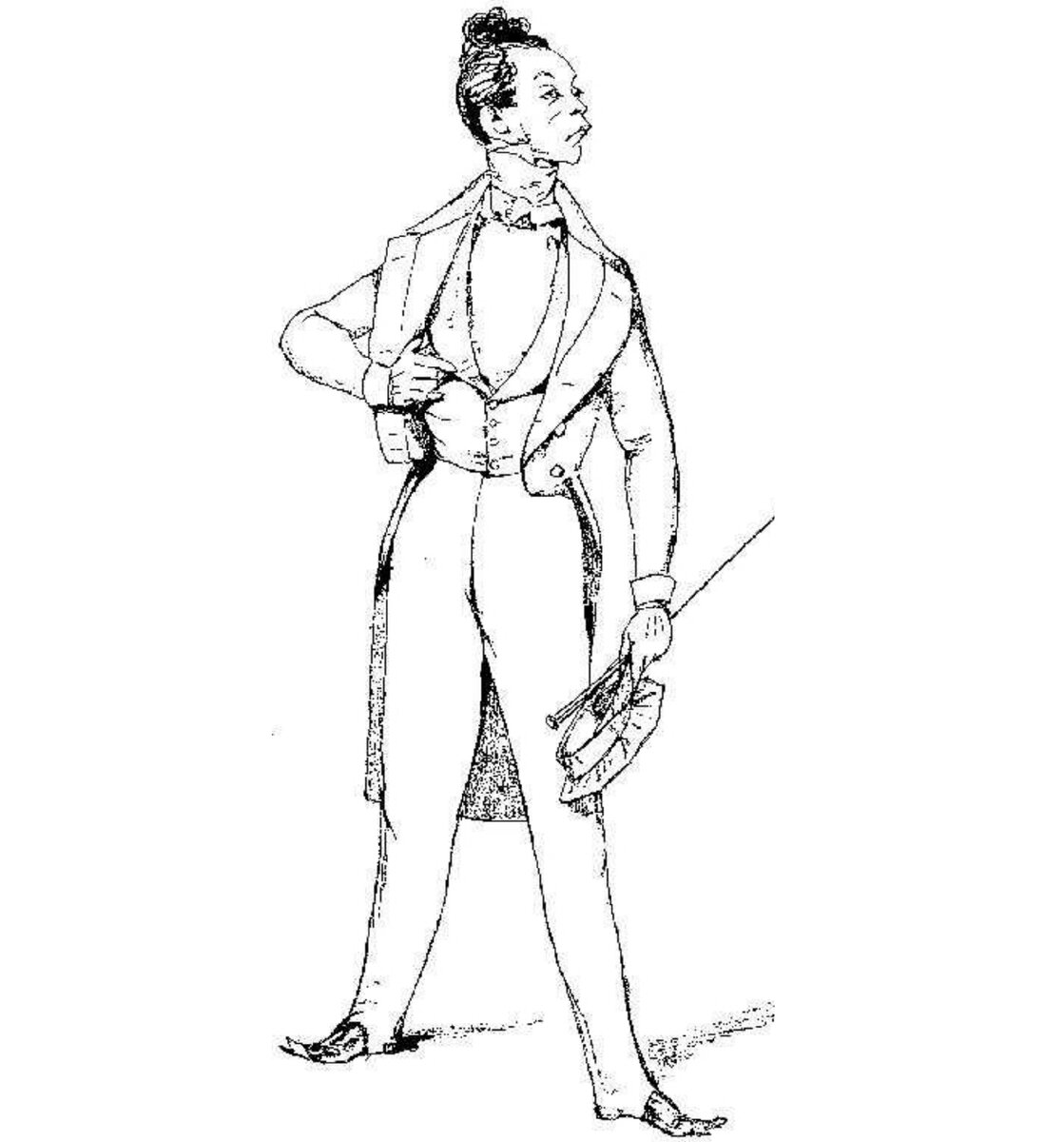 Хлестаков, рисунок П. Боклевского