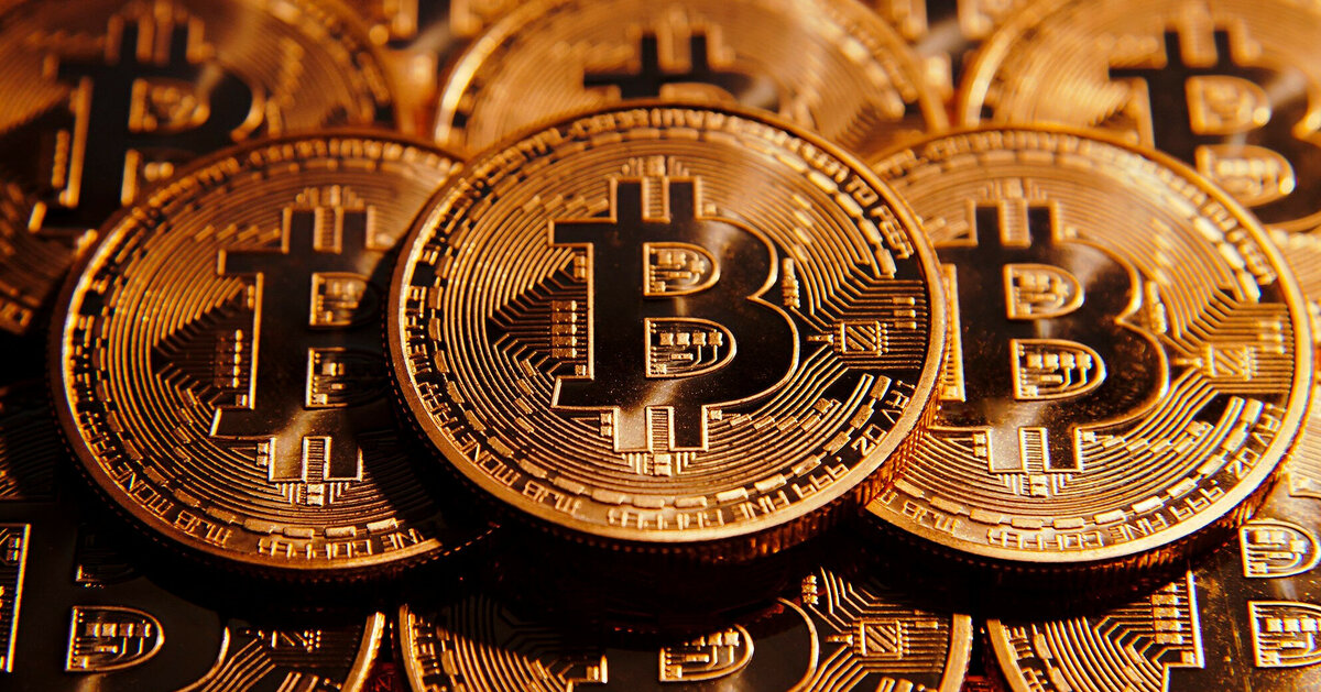 Визуальное представление монеты Bitcoin