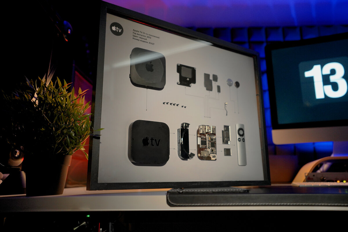 Можно использовать любую технику Apple да и не только apple.