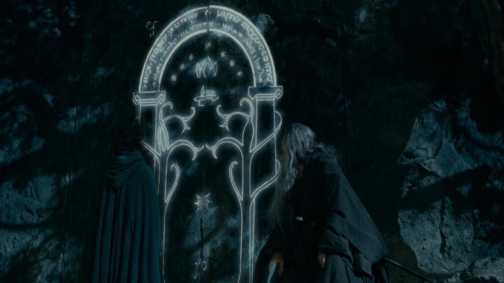 кадр из фильма ,,Властелин колец. Братство кольца"