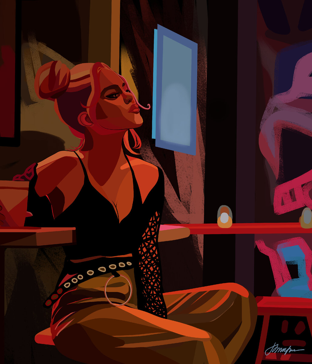 Вечерний бриз, вкус кофе на губах, ну где же ты шепчет мне Луна... 