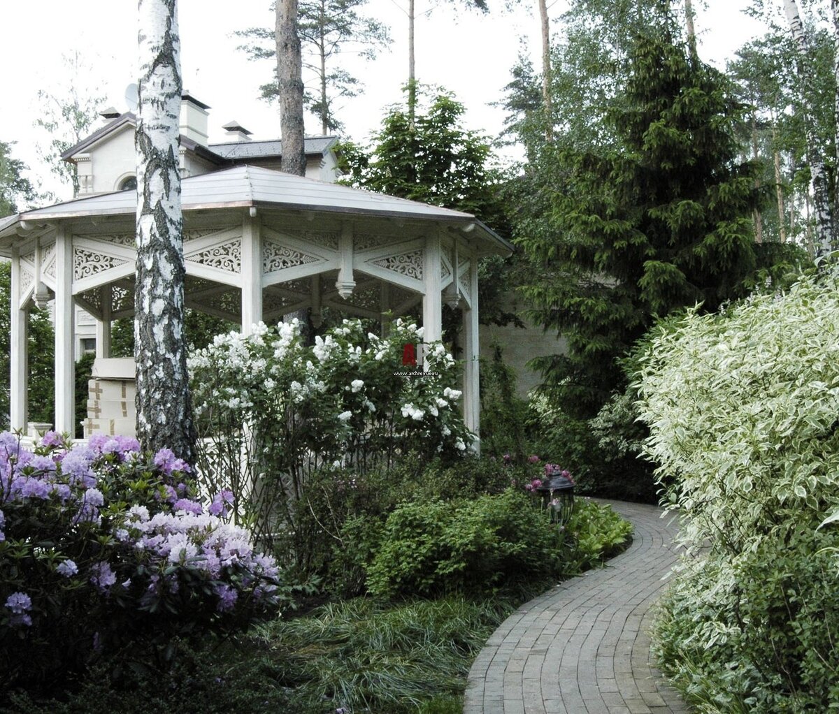 Сад в русском стиле русская усадьба
