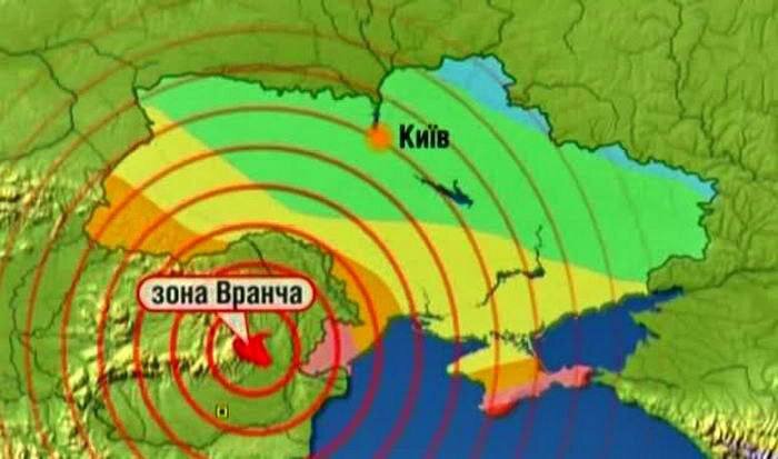 Карта сейсмической активности украины