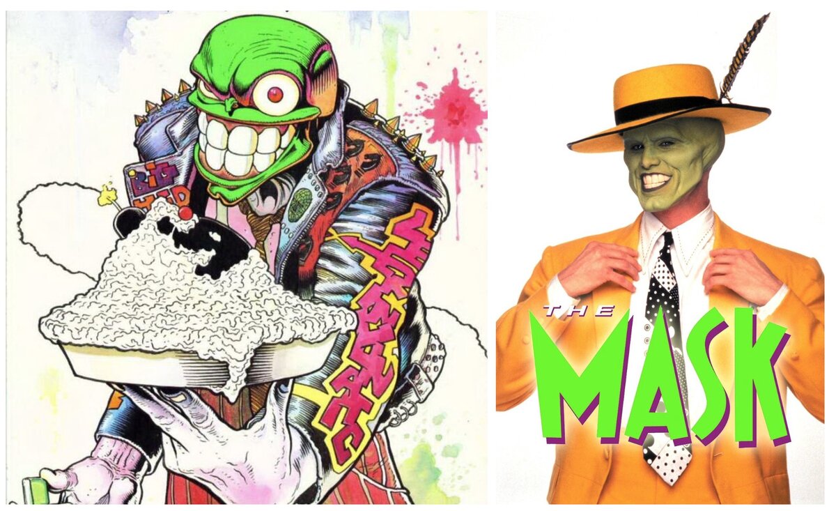 Неповторимый оригинал(слева), версия из фильма 90ых(справа)