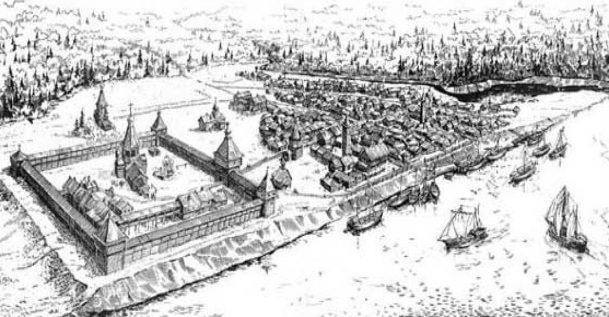 Мангазея. Реконструкция по результатам раскопок и письменным источникам