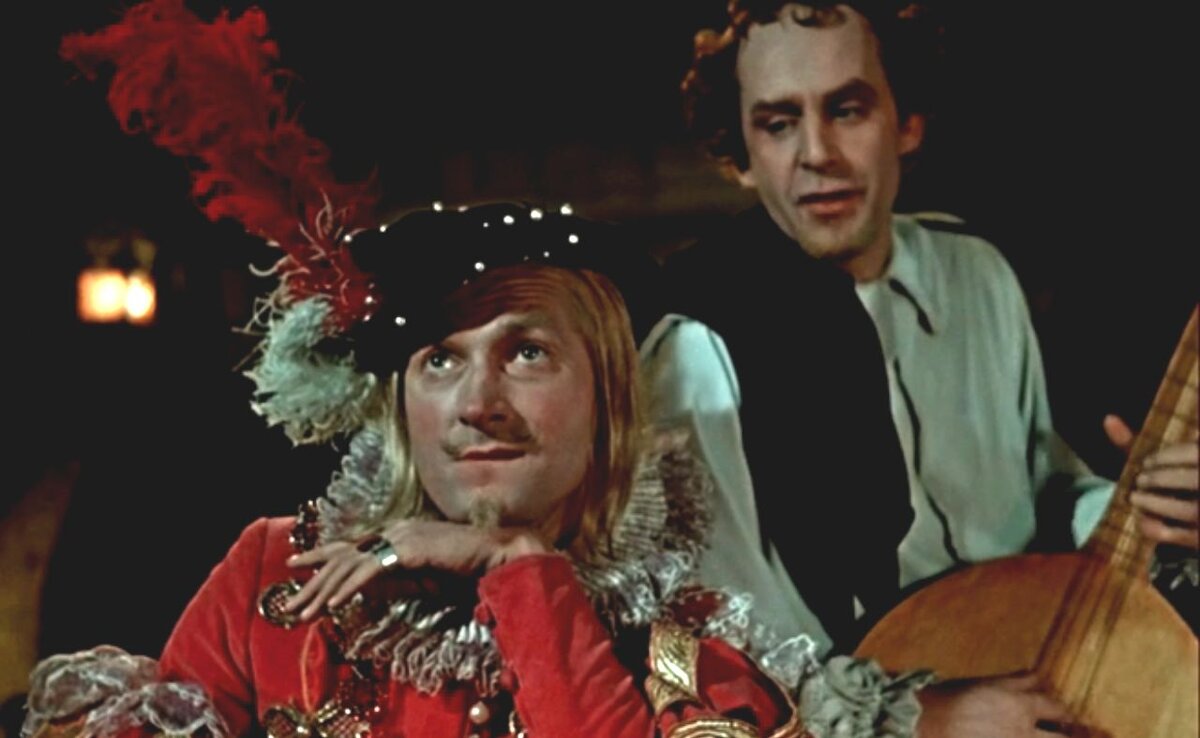 Кадр из кинофильма "Двенадцатая ночь", 1955 г., режиссер и сценарист Ян Фрид, композитор Алексей Животов (скриншот)