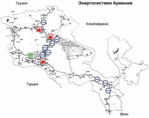 Электроэнергетический коридор северный Иран – восточная Армения – Грузия