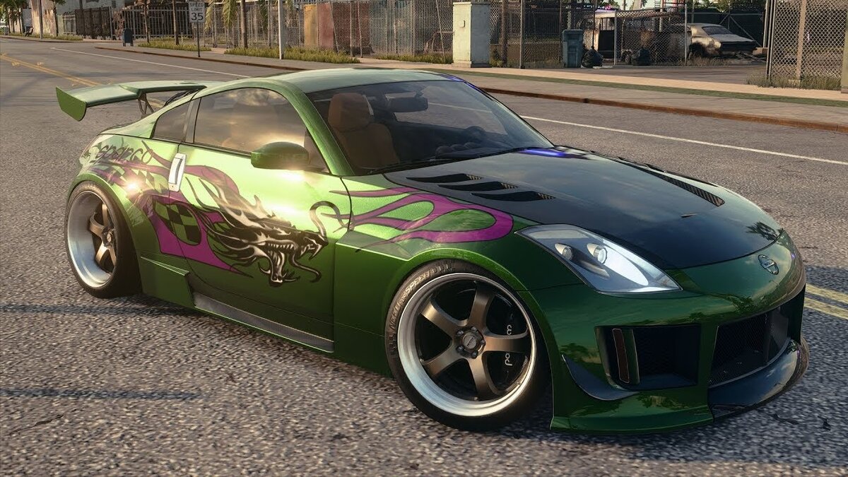 Nissan 350z, машина главной роли в игре "NFS Underground 2"