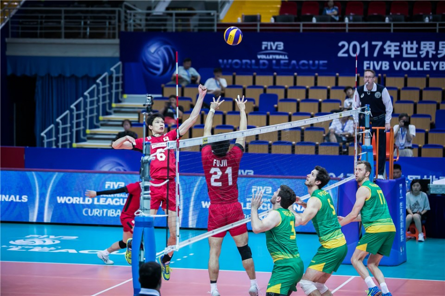 Япония-Австралия, Мировая лига 2017. Фото: FIVB