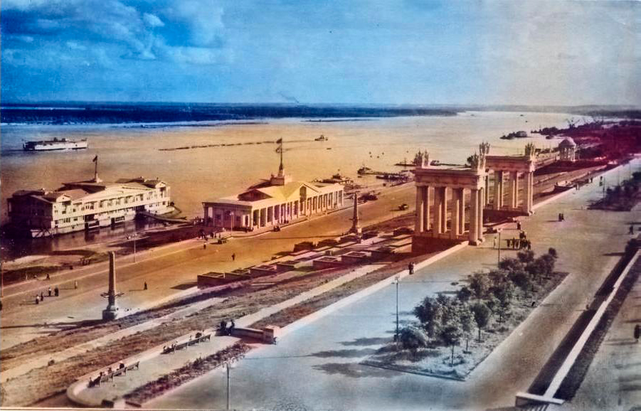 Волгоград Сталинград Царицын Волгоград. Царицын Волгоград набережная. Центральная набережная Сталинграда. Набережная Волгограда 1960.