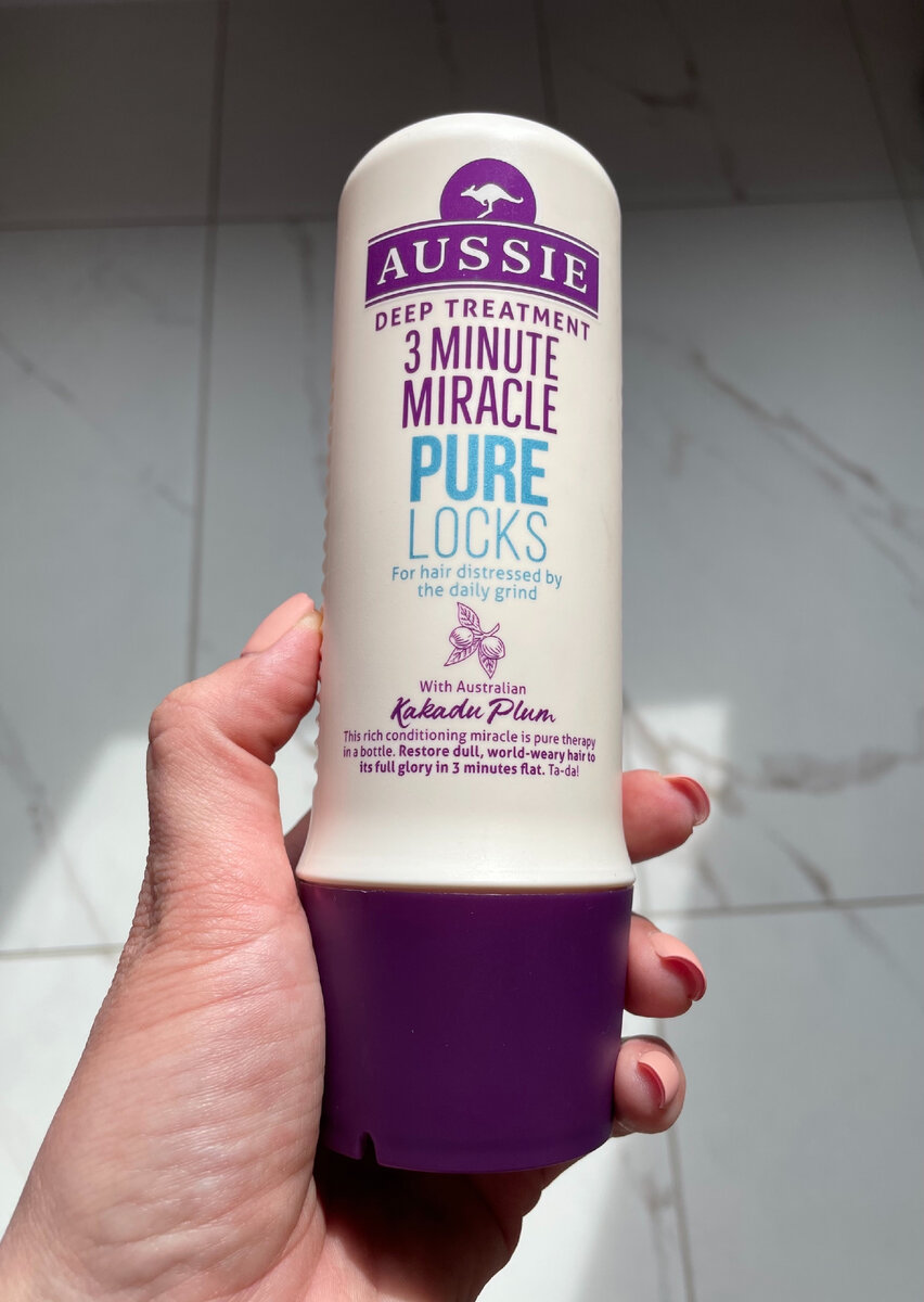 Средство интенсивного ухода Aussie Pure Locks, для волос, страдающих от ежедневной укладки, 250 мл.