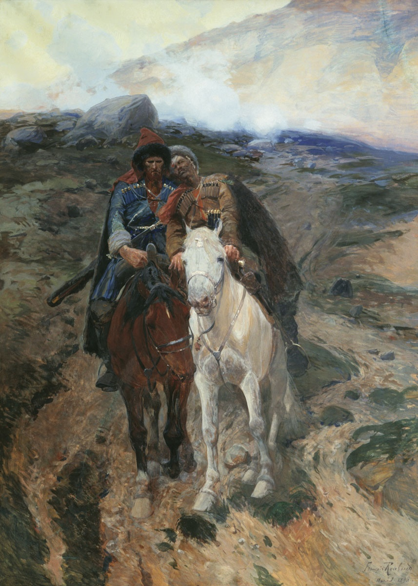 Художник Ф .  Рубо  " Раненый  "