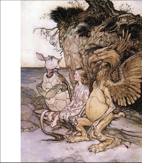 Иллюстрация к "Алисе в стране чудес" Льюиса Кэрролла.