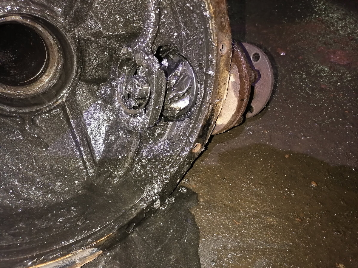 Фото 1. Красивый вид, здесь видна причина поломки, развалился подшипник.