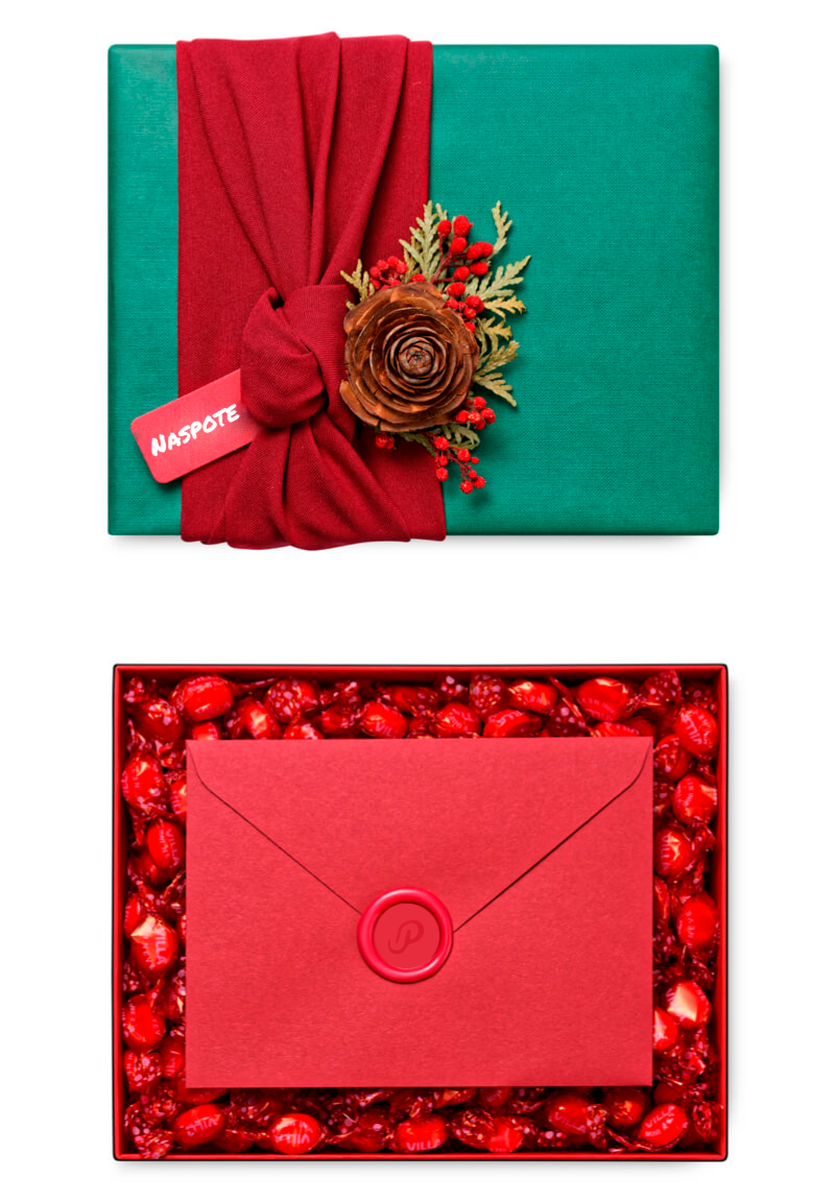 Один из вариант подарочной упаковки от naspote.ru 