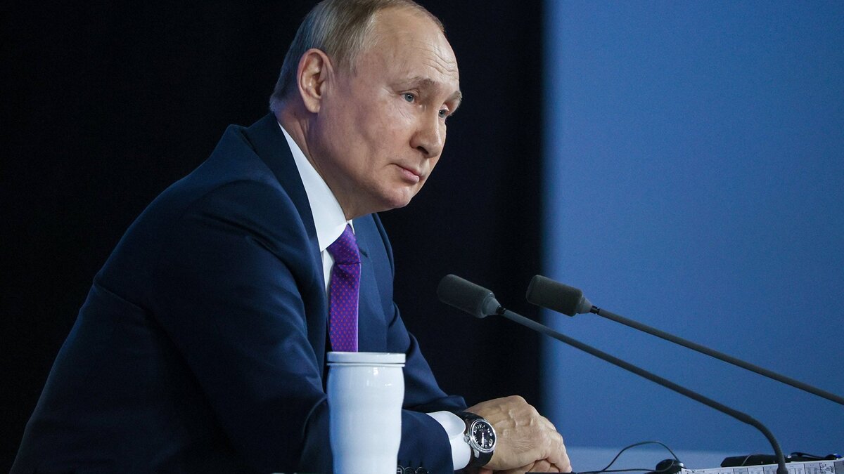    Ежегодная пресс-конференция президента России Владимира Путина© POOL