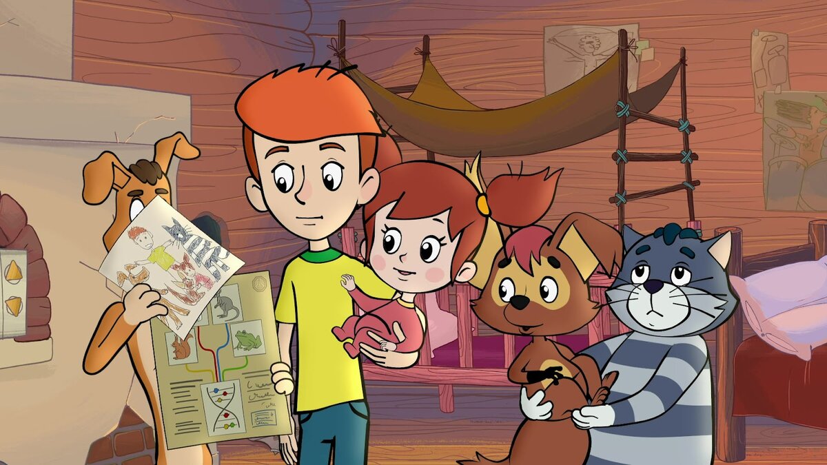 С 2018 года выходит переосмысление любимого всеми Простоквашино, адаптированного под современные реалии. Нововведения начинаются уже с актёров озвучки. Кота Матроскина озвучивает Антон Табаков (сын Олега Табакова. Он озвучивал персонажа в оригинале), пса Шарика озвучивает Гарик Сукачёв, а Почтальона Печкина - Иван Охлобыстин. 