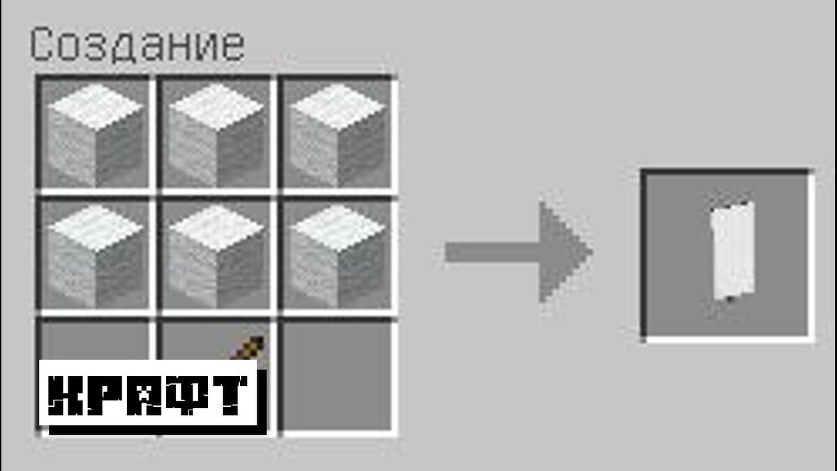 Как сделать флаг в Minecraft